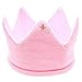 Produktbild Allence Baby Krone Strickmütze Stoff Krone Stirnband Kopfschmuck für Geburtstag Party Karneval Fasching Hochzeit Dekor