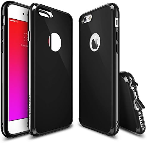 iPhone 6S Plus Case, Ringke [FUSION] Tough PC Back TPU Bumper [Drop Protection/Shock Absorption Technology] Raised Bezels Protective Cover For Apple iPhone 6 Plus / 6S Plus - Shadow Black