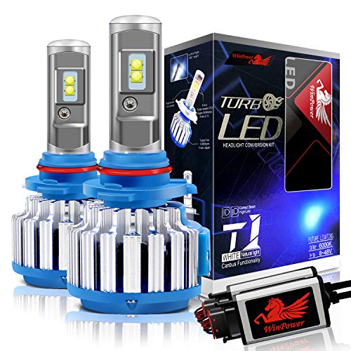 WinPower H7 LED Bombillas de faros Todo en uno Kit de conversión 70W 7200 lúmenes 6000K Blanco frio , 2 Piezas
