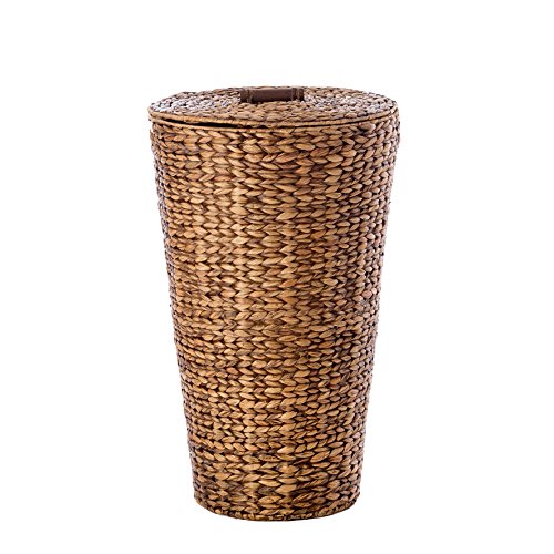 Casa Mina 121123055 Wäschekorb, Wäschetruhe, „Lombok“ braun D35 x H55 - 2