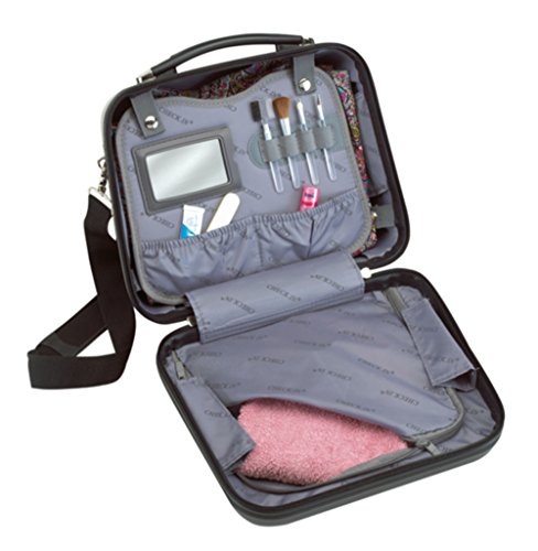 Beauty Case schwarz Carbon mit Boarding size aus Polycarbonat und ABS Materialmix 1300 Gramm aufsteckbar auf Trolleysystem - 3