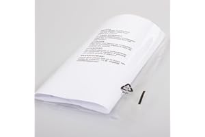 MSDS-SOLUTIONZ 100x Self Seal Clear Cellophane Bags (10 x 14") High Clarity Display Garment Bag – Transparent Packaging Poly Bags 30 Microns Thickness with Suffocation Warning in 5 Languages