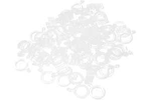 ‎BAOBLAZE Baoblaze 100 Stück Elastische Köderbänder, Clear Pellet Bait Bands, Pellet-Bänder Angeln Zubehör, Elastisch Gummiring Köderbänder for Karpfen, Friedfischangeln, Terminal Tackle, Haar-Rigs, Haken