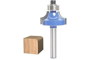 Round Over Router Bits 1/4 Inch Shank,Radius 1/4" Roundover Beading Router Bit, Corner Rounding Edge Forming, Round Over Edging Router Bits, by Akylin