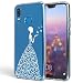 Produktbild NALIA Handyhülle für Huawei P20 Lite, Slim Silikon Motiv Case Back-Cover Crystal Schutzhülle Dünn Durchsichtig, Etui Handy-Tasche Transparent Bumper für P-20, Designs:Butterfly Princess