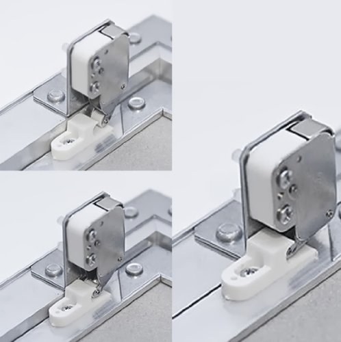 Revisionsklappe GK-Einlage 300 x 300 mm Gipskarton 12,5 mm KRAL10 Revisionstür Revision Wartungstür 30 x 30 cm Wartung Reinigungsklappe Wartungsöffnung mit Aluminium-Rahmen Feuchtraumgeeignet grün Trockenbau - 5