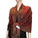 Fabulous Large Soft Double Layer Jacquard Paisley Print Pashmina Scarf Shawl Wrap H010 (28 Colors) (H010-02) RS.2116.00