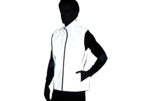 NewL männer Frauen 3 mt reflektierende Weste Jacke Casual Hiphop Windjacke Nacht sportlich Mantel Fluoreszierende Kleidung