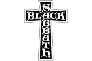 RAZAMATAZ BLACK SABBATH PATCH AUFNÄHER # 32 CLASSIC CROSS LOGO 10x7cm FLICKEN ABZEICHEN