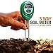 Produktbild Boden Ph Meter, DS-Mart 3-in-1 Bodenfeuchtemessgerät, Licht und pH Säuretester, Pflanzenpflege Bodenhygrometer für Garten, Landwirtschaft, Rasen, Indoor & Outdoor (keine Batterie erforderlich)