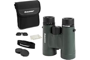 Celestron 71332 Nature DX 8x42mm Binoculars with Multi-Coated Lens, BaK-4 Prism Glass and Carry Case, Green