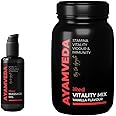 AyamVeda by Dr. Ajayita – Ayurvedic iRed Massage Oil & Ashwagandha Powder for Men | Performance Booster | Restores Energy & Hardens Muscles | 60-Day Pack