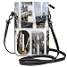 Produktbild Women Small Cell Phone Purse Crossbody,New York City Collage Featuring With Different Areas Of The Big Apple Manhattan