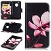 Price comparison product image LEMORRY for Motorola Moto G5 Plus Case Leather Flip Cover Wallet Pouch Soft TPU Slim Fit Bumper Stand Protective Magnetic Strap with Card Slot, Flower