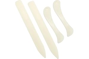 ASWEWAMT 4 Pcs Stained Glass Tools Stained Glass Supplies Plastic FID Burnisher Foiler Holder for Flat Stained Glass Work DIY Handicrafts