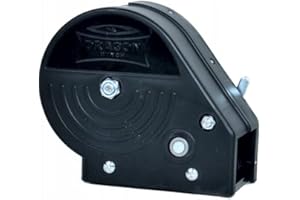 Dragon Winch Seilwinde Handseilwinde mit Gehäuse 2500 lbs / 1133 kg mit Haken und Gurt 10m zum von kleinen Booten, Motorrädern, Fahrzeugen und für den Einsatz in Werkstätten | Einstufige Winde