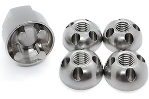 GENERIC OG Secure | M8 (8mm) Anti-Theft Security Nut Set - Stainless Steel | Tamper Proof Shear Nuts for Roof Tent, Winch, Light Bar, E-Bike | For 8mm Bolts
