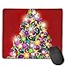 Price comparison product image ASKSWF Mouse Pad Colorful Christmas Lights Rectangle Rubber Mousepad 8.66 X 7.09 Inch Gaming Mouse Pad with Black Lock Edge