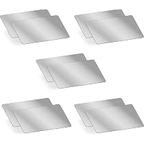 Gladmart Handspiegel Set - 2 Stück, Quadratisch, Schwarz/weiß, 18,8 X 26,2 Cm, Mit Griff Und Aufhängeöse