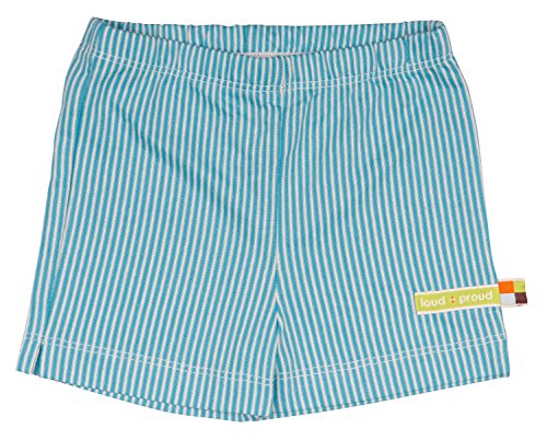 loud + proud Unisex Baby Shorts -  Blue - 8 Years