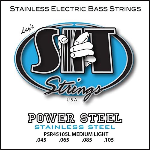SIT StringsPSR45105L Stainless Steel Bass Guitar Strings, 4-String Medium-Light