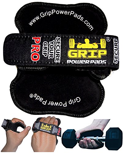 Beste anheben Griffe von Grip Power Pads® PRO | die Alternative zum Fitnessraum Handschuhe | PATENTIERTER Hand Griff Technologie für Männer oder Frauen, die beseitigen wollen, schwitzenden Händen beim Heben Gewichte im Fitnessstudio zu halten perfekte Griffigkeit kein Rutsch gepolsterte Handschuhe Bodybuilding | Training Mitnehmerkissen.