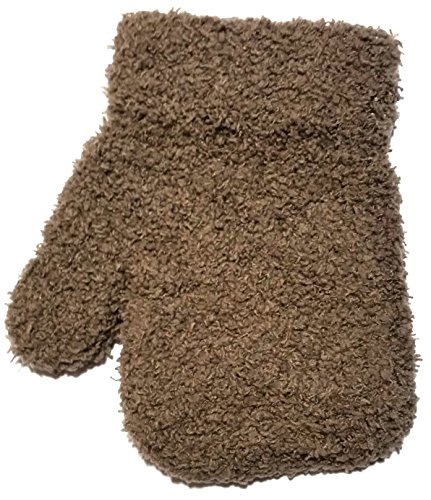 Baby Toddler Feather Soft Mittens Cosy Feel Thermal Assorted Colours Warm - Brown