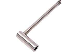 LGEGE Clé de barre de réglage 7 mm avec tournevis cruciforme pour guitare Taylor (argent)