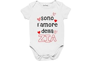 COLORFAMILY Body Neonato divertente Mamma Papà Nonno Nonna Zio Zia Sono l'amore idea regalo taglie da 0 a 24 mesi