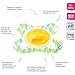 Difrax Newborn Dental Soother (Yellow Graphic)