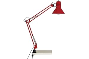 Brilliant Lampa biurkowa lampa zaciskowa na biurko Hobby czerwona