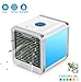 Produktbild Air Cool Portable Mini Schreibtischkühler, 3 in 1 Personal Space Luftkühler, Luftbefeuchter und Luftreiniger, Desktop-Klimaanlage Lüfter mit 3 Geschwindigkeiten und 7 Farben LED-Nachtlicht