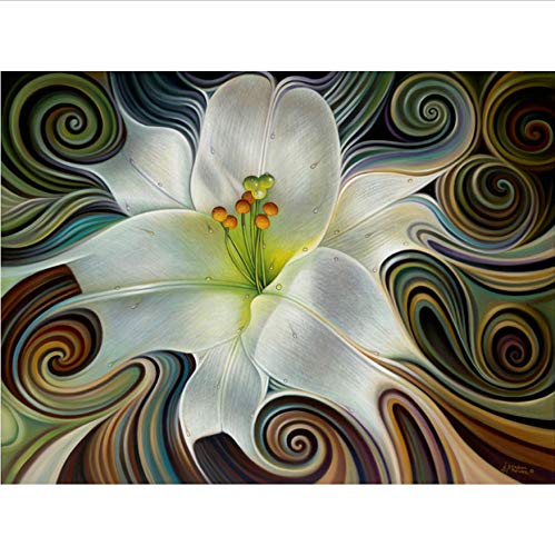 XIGZI 5D Diy Diamond Painting Flowers Cross Stitch Round Pictures Diamond Embroidery Patchwork Mosaic Needlework without Framed 40x50 cm