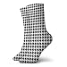 Produktbild ouyjian Houndstooth Black Men Women Novelty Funny Crazy Crew Sock Printed Sport Athletic Socks 30cm Long Personalized Gift Socks