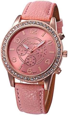 CLEARANCE!! Watches Sonnena Women's Watch Geneva Luxury Diamond Fashion Watch Analog Quartz Wrist Watch, HOT SALE 2018 Wrist Watch for Party Club Casual Watches Valentine's Day Gift Stainless Steel Watch (Watch, Pink)