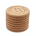 Produktbild Runde Untersetzer aus Kork-Set, 8er-Set, saugfähige, wiederverwendbare Cup-Matte-Getränkeuntersetzer für Hausrestaurant und Bar