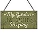 Produktbild prz0vprz0v Funny My Garden Isn't Dead Plaque Garden Shed Summer House Garage Den Sign Friendship Gifts Home Decor 10 x 5 Inch Wood Sign Decorative Sign