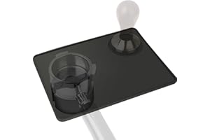 USEAMIE Mata do ubijania espresso, z uchwytem na filtr, stacja manipulacyjna, mata do ubijania kawy, bezpieczna dla żywności, silikonowa mata do kawy, antypoślizgowa, dla narzędzi baristy, domu, kuchni, biura, baru, szałwii, Breville, Portafilter