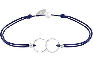 LES POULETTES BIJOUX - Bracelet Lien Argent Anneaux Toi et Moi - Classics