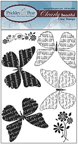 Prickley Pear Clear Stamps 4"X6"-Butterfly Sayings