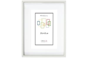 CHELY INTERMARKET Marco con profundidad 30x40cm (Int 20x30cm) Blanco MOD 3503 madera con paspartu