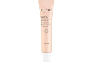 Melvita - BB Crema Source de Roses - Hidrata y unifica la tez - Apta para todo tipo de pieles - Fabricada en Francia