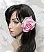 Large Pink Rose Flower Hair Clip or Brooch Vintage 1950s Bridal Prom Rockabilly *EXCLUSIVELY SOLD BY STARCROSSED BEAUTY* j99