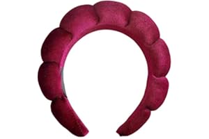 DRESHOW Diadema Spa para Mujeres Diadema con Esponja para Lavarse la Cara Nubes Suave Tejido de Rizo Diademas para el Cuidado de la Piel Maquillaje