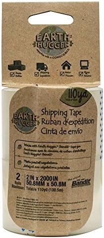 Earth Hugger Bandit Packaging Tape Refill Rolls, 2" x 55 Yd, 2 Pack (74041-EH)