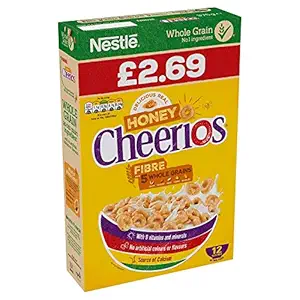 Nestle Whole Grain Honey Cheerios Cereal, 375 g