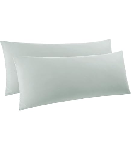 PiccoCasa Kussenbezug 50x160cm Kussenslopen Hoofdkussenbeschermer lang met hotelrits uit microvezel, zijslaapkussen, body pillow cover, wijnrood