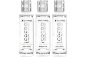 ELYSSA COSMETICS Mini Kit Lissage Tanin Cocoa Organic Protéine - 3x100 ml | Lissage Professionnel, Anti-Frisottis, Cheveux Lisses et Brillants | Soin Lissant à Base de Protéines de Tanin