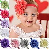 iEFiEL Baby Mädchen Kinder Stirnband Kopfband Blumen Kopftuch Haarband Hasenohren Stirnbänder Haarschmuck