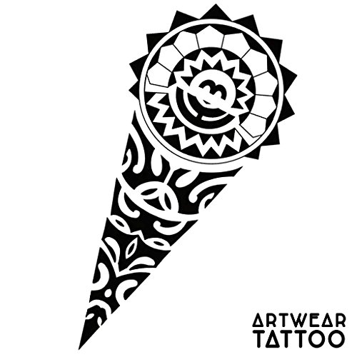 Temporäre Tätowierung / Temporary Tattoo (water transfert) "New Maori 1" - ArtWear Tattoo – B9985 M